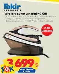 FAKİR VETACARE BUHAR JENERATÖRLÜ ÜTÜ FAKİR VETACARE BUHAR JENERATÖRLÜ ÜTÜ
